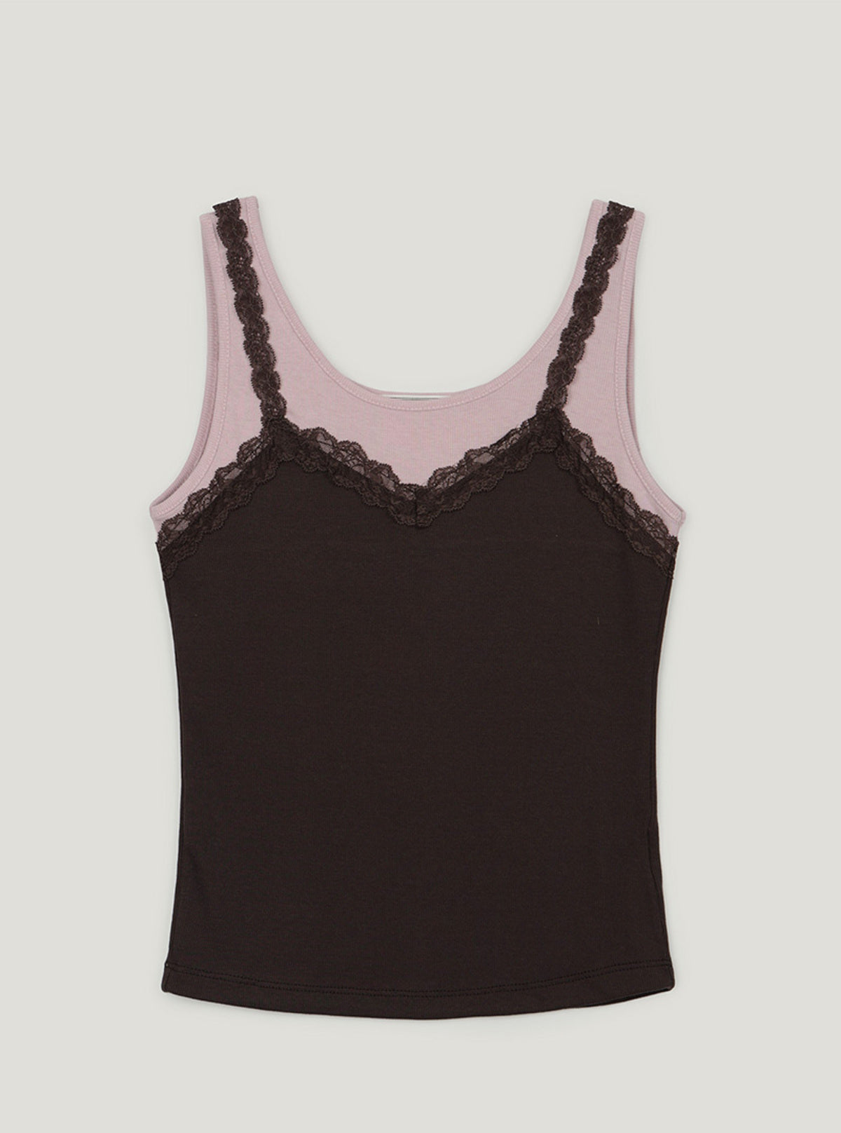 Deoel Contrast Layered Strap Sleeveless Top