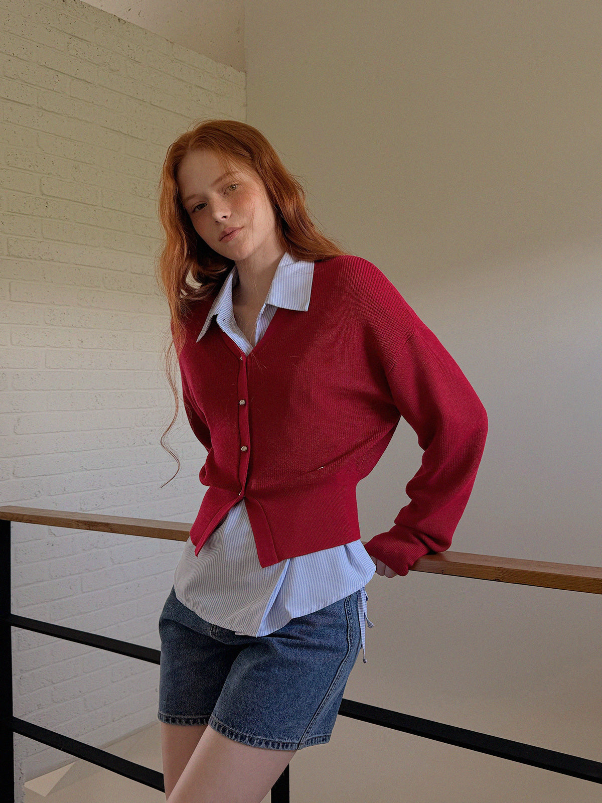 Pichu Puff V-Neck Cardigan