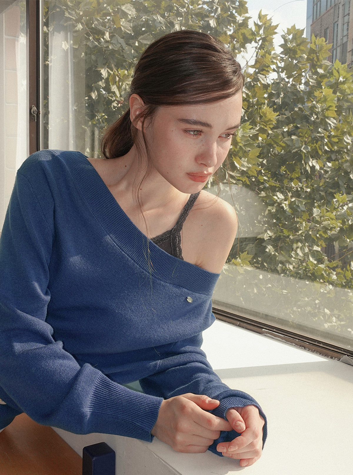 Noad off-shoulder long sleeve knit | View 6