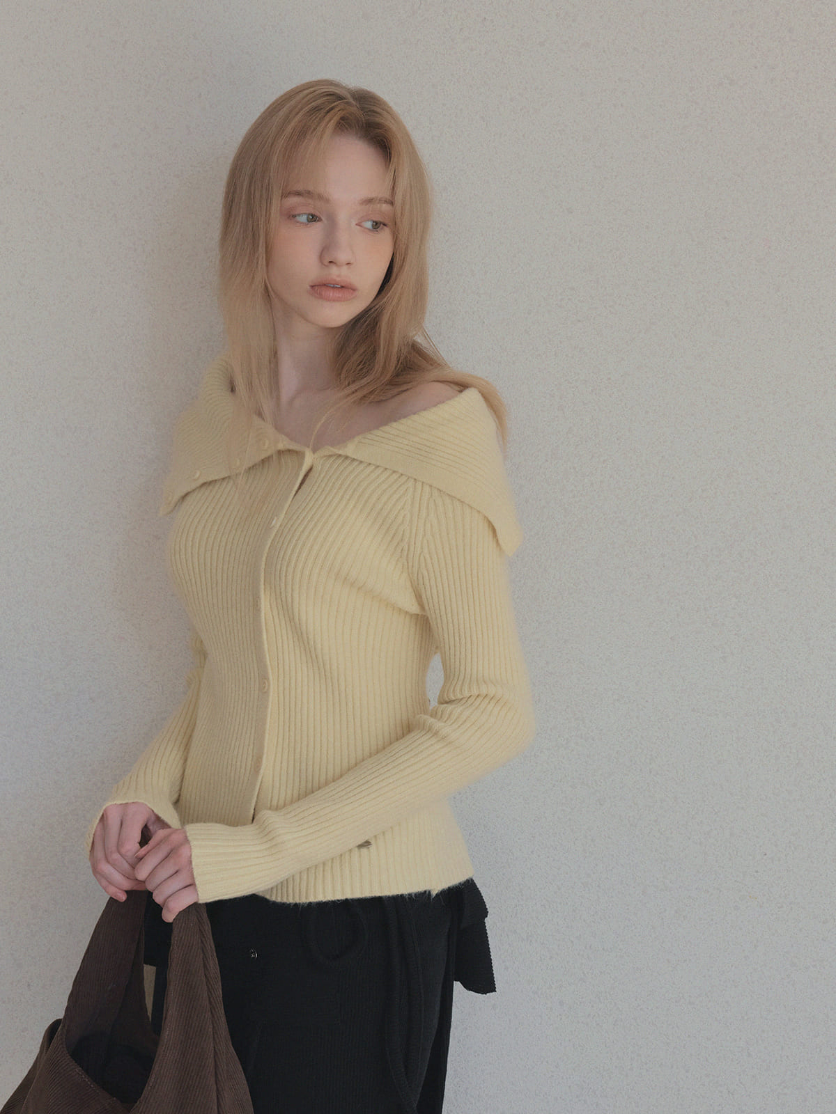 Cohen Sailor Unbalanced Button Knit