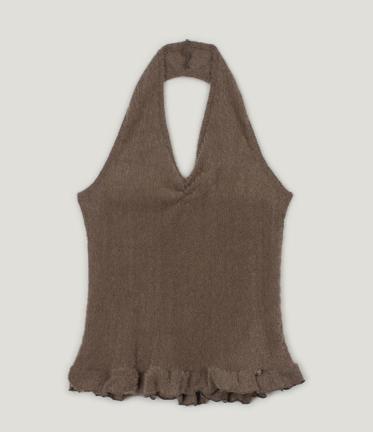 Hiddle Boucle Halter Frill Bustier