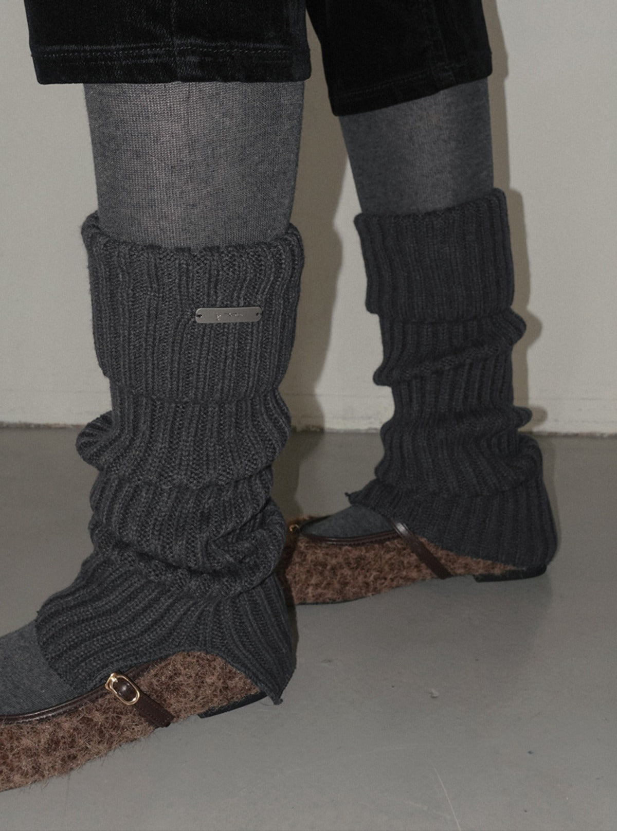 Wadin folding knit leg warmers | Main
