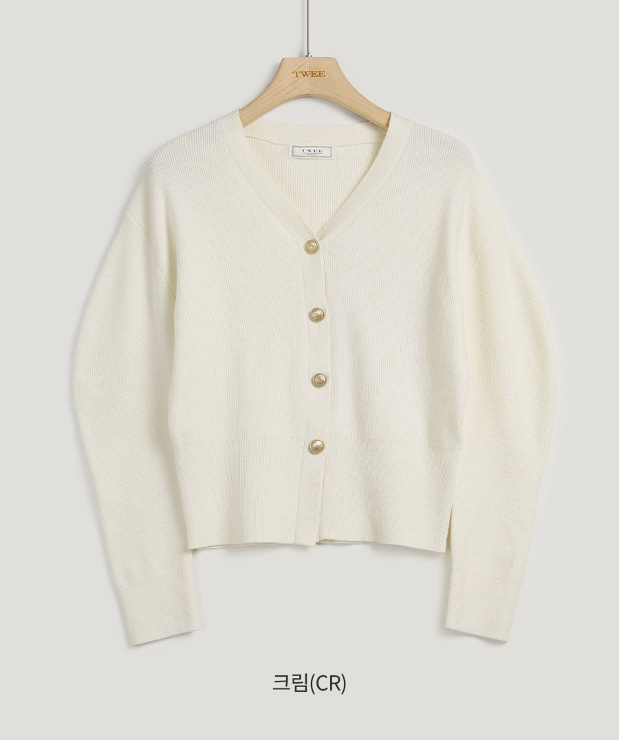 Virtue Puff V-Neck Cardigan