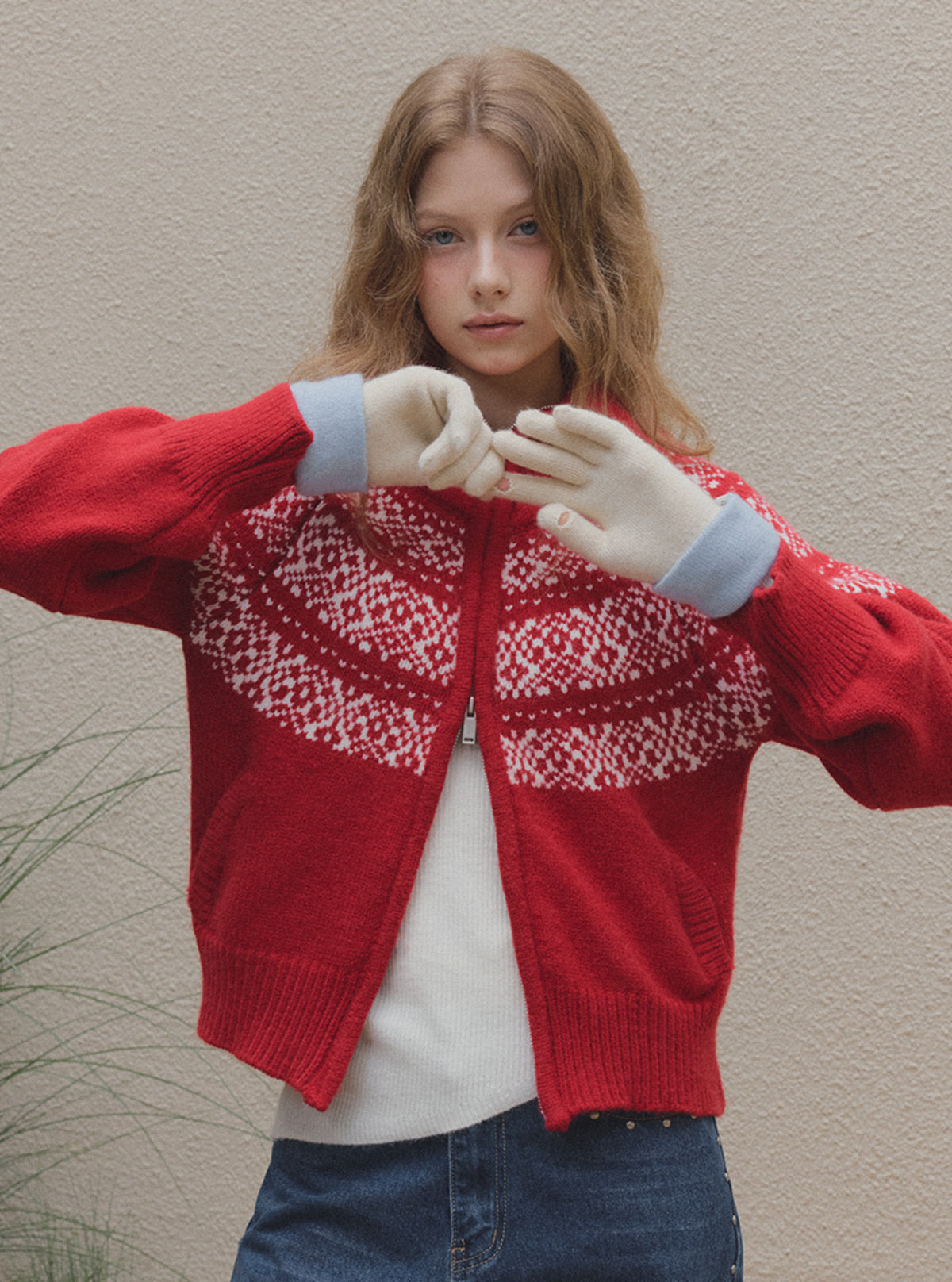 Kaend Contrast Fingerless Gloves