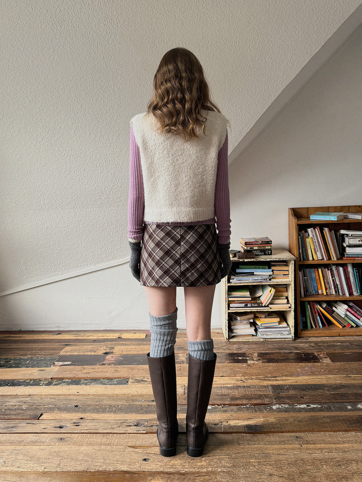 Rut High-Neck Knit Vest