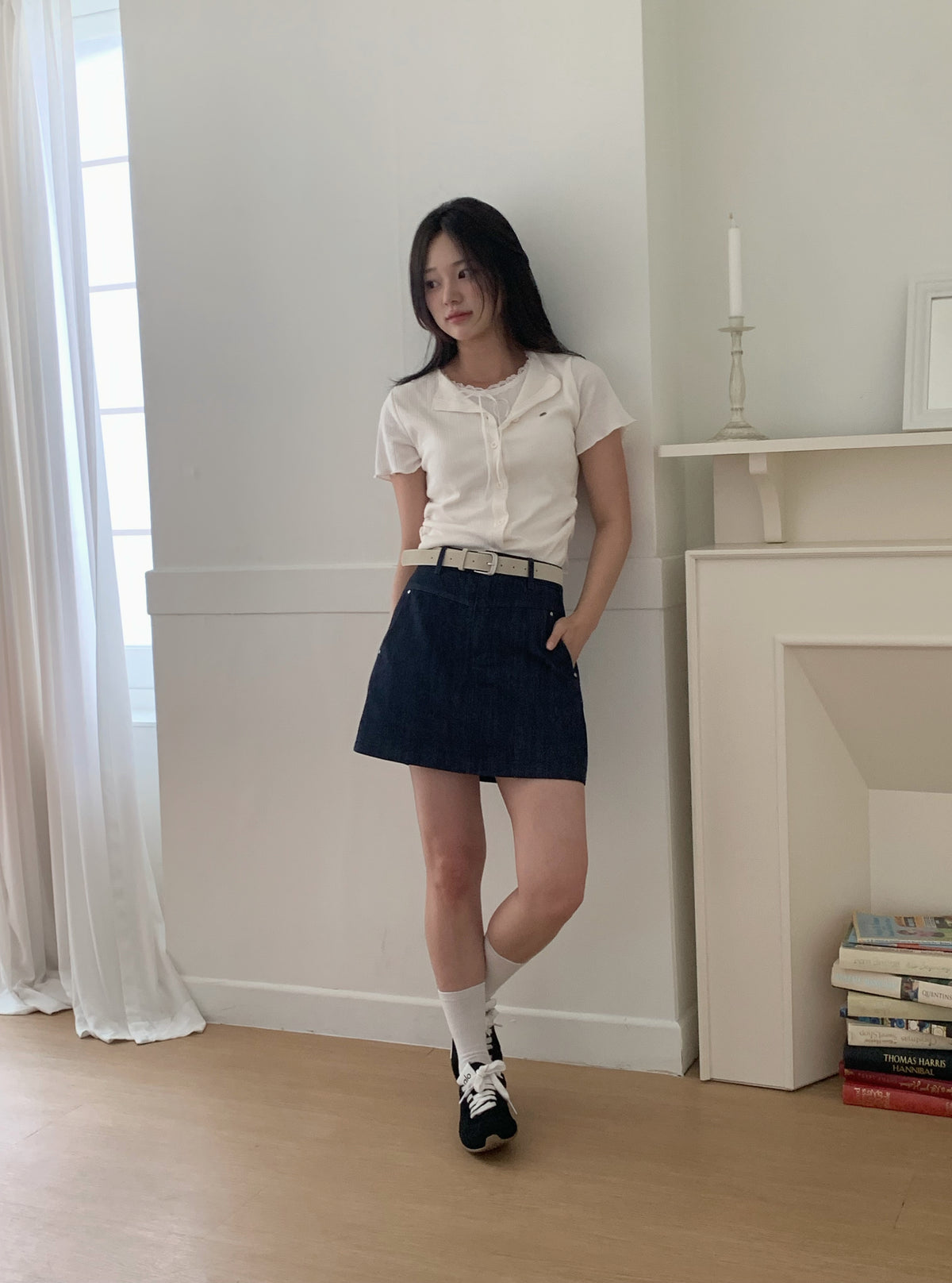 Poiner Layered Ribbed Short-Sleeve T-Shirt