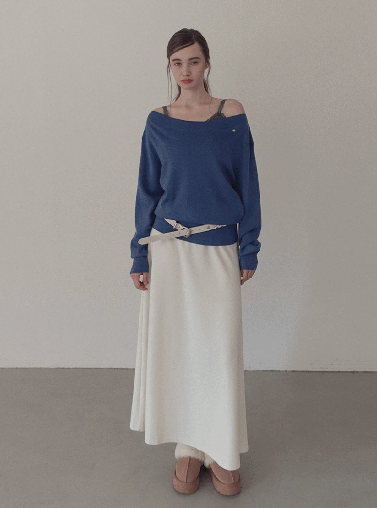 Noad off-shoulder long sleeve knit | Main
