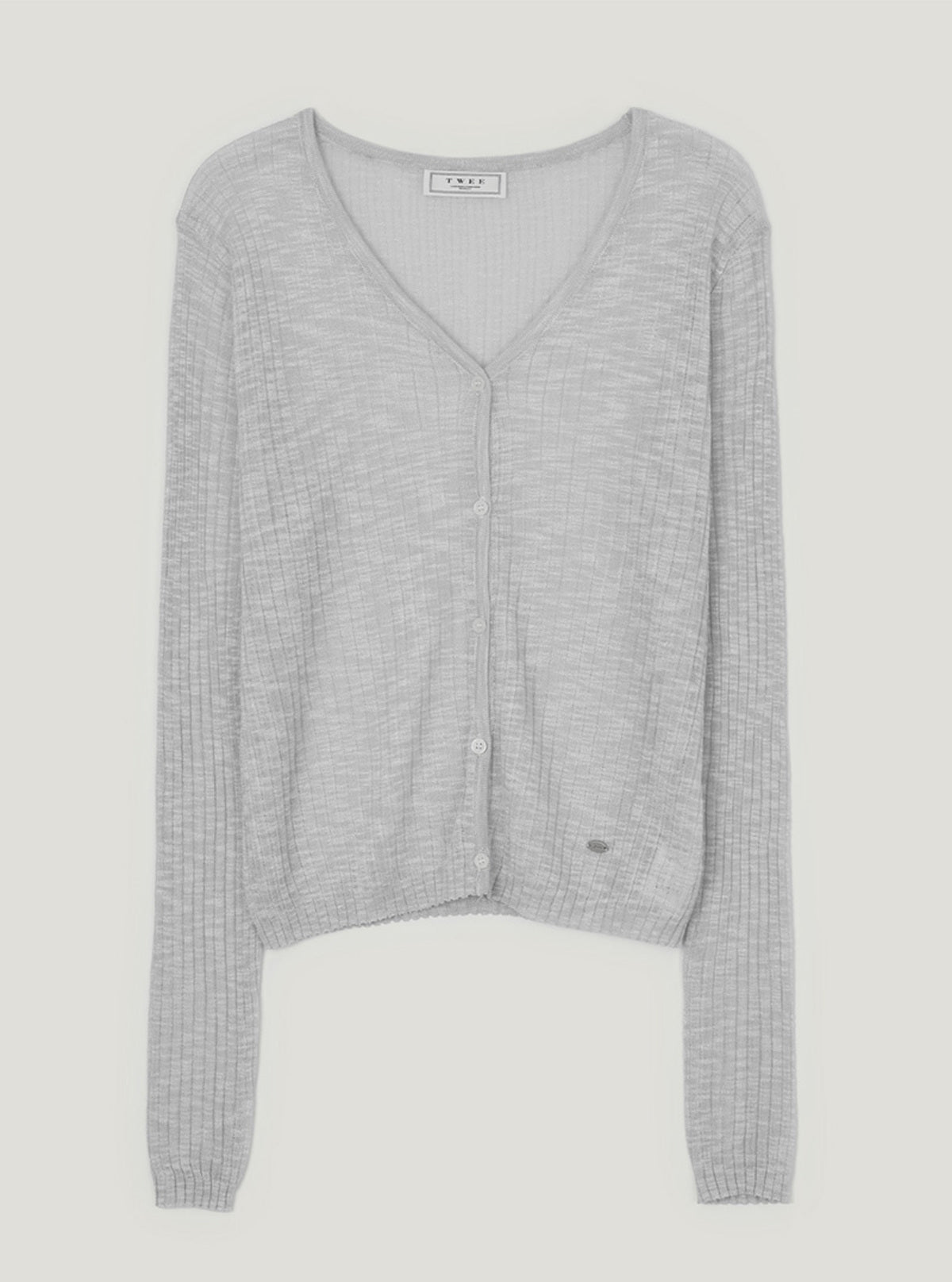 Poltin see-through long sleeve cardigan