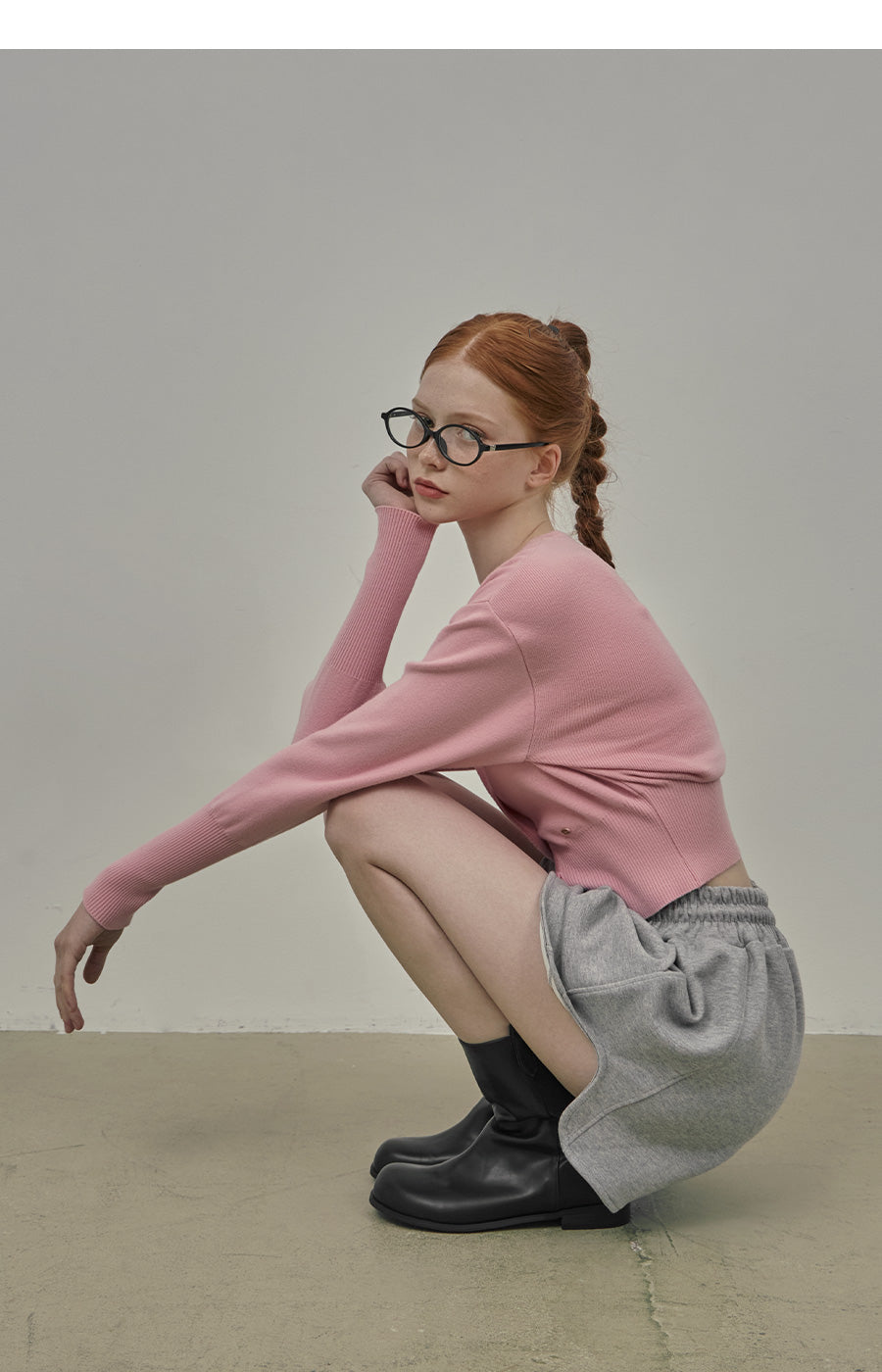 【TWEE】Anu Lovely Cardigan Basique à Col V