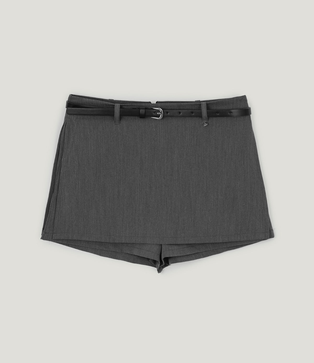 Recon basic mini skirt shorts (belt set)
