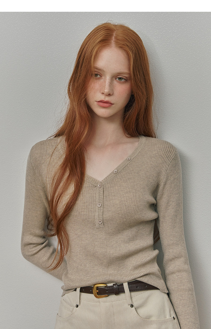 Gomez Button Knit