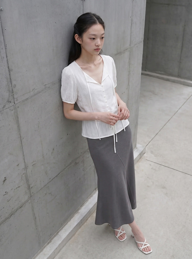 Roen panel mermaid long skirt | View 3