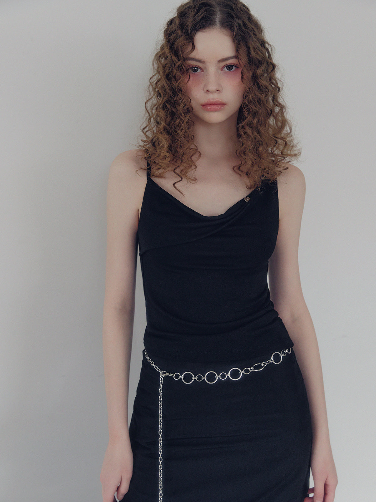 Dein shirring drape sleeveless