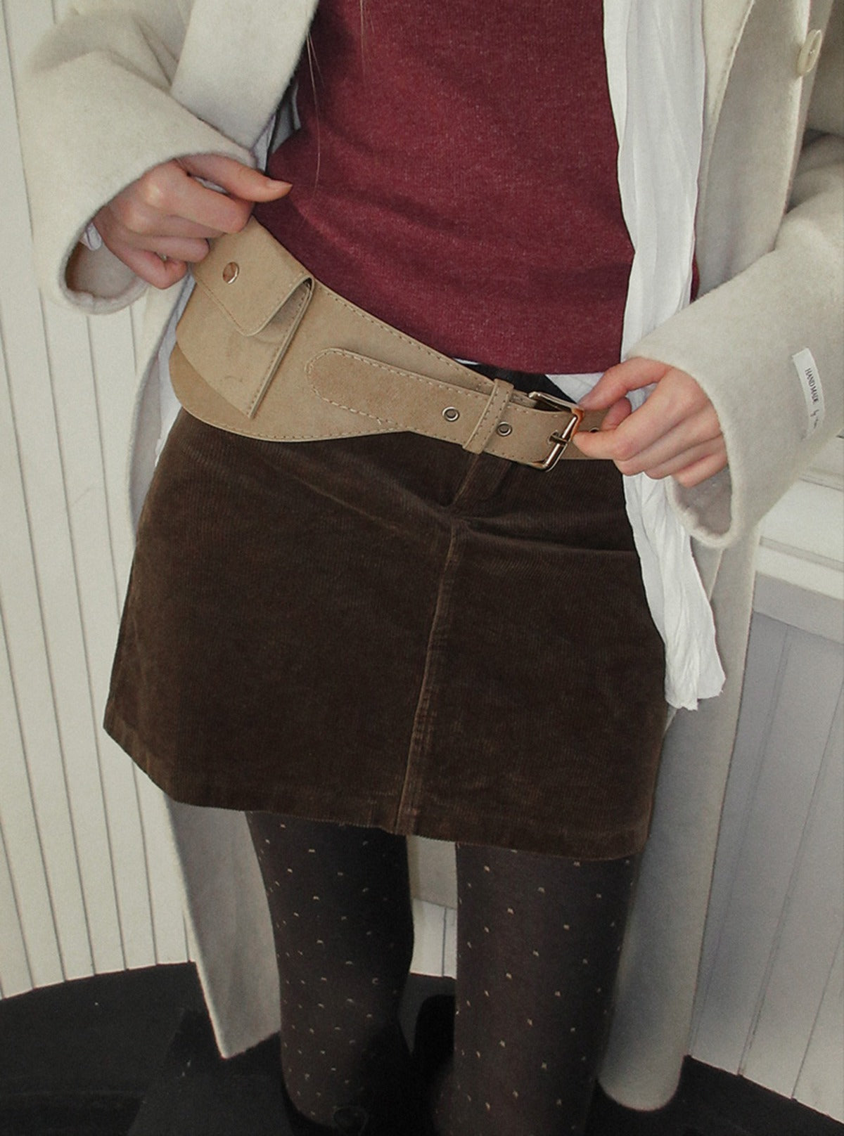 TWEE Morem basic corduroy mini skirt | Main product image