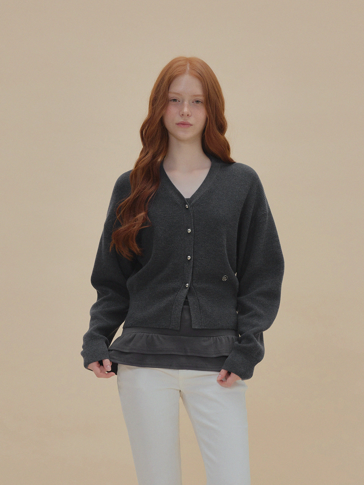 Pichu Puff V-Neck Cardigan