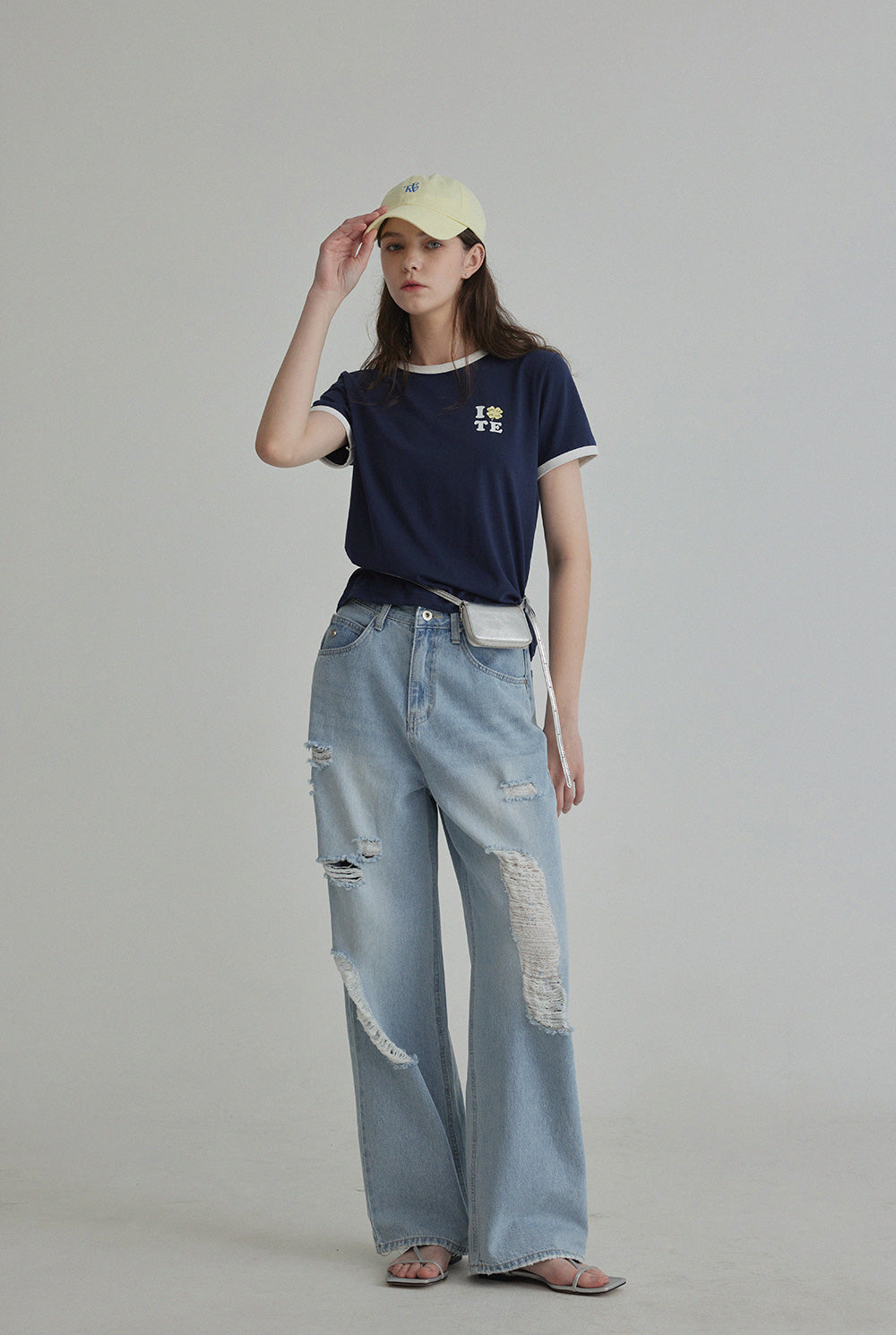 Clover Contrast Ringer T-Shirt