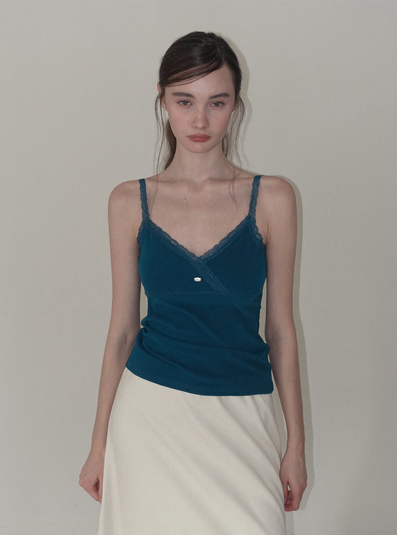Rosel lace suede sleeveless top | View 3