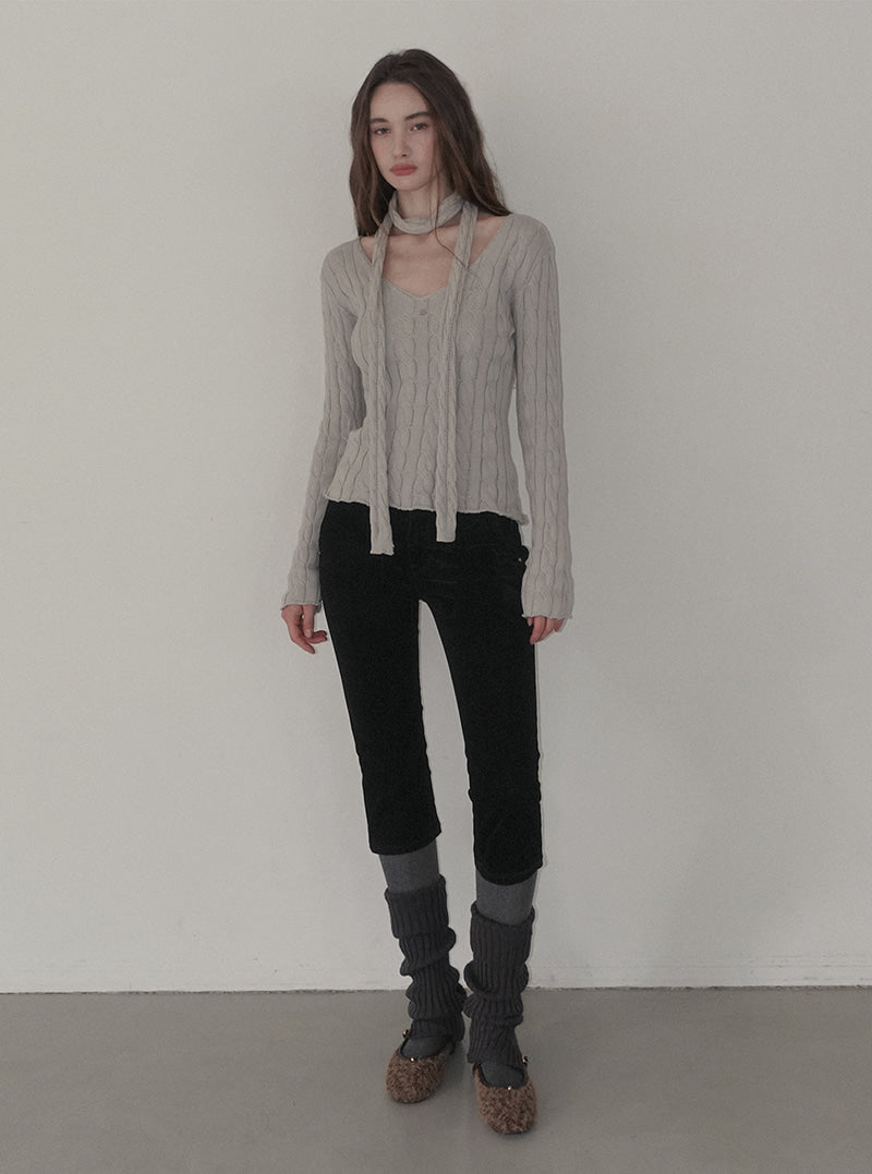 Tiken suede capri pants | View 3