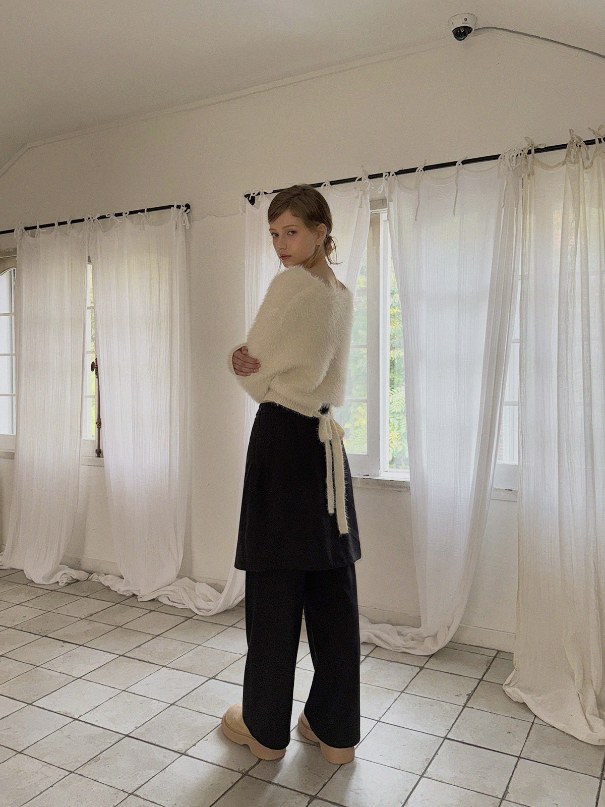 Hollen Back-Strap Knit Sweater