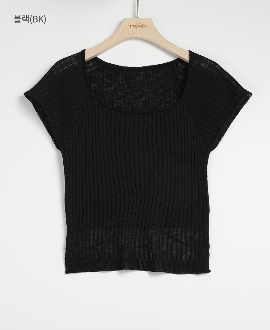 Tolia Back Ribbon Square Knit