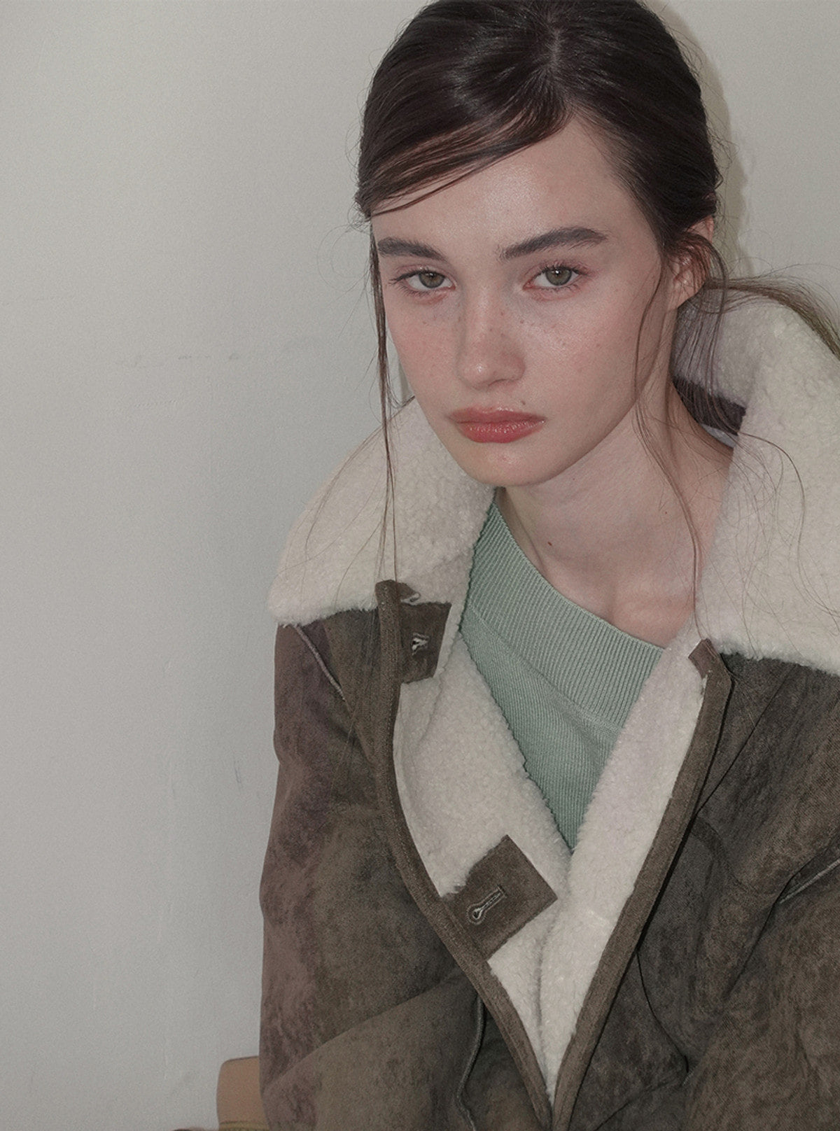 Melto pocket half shearling coat | View 9