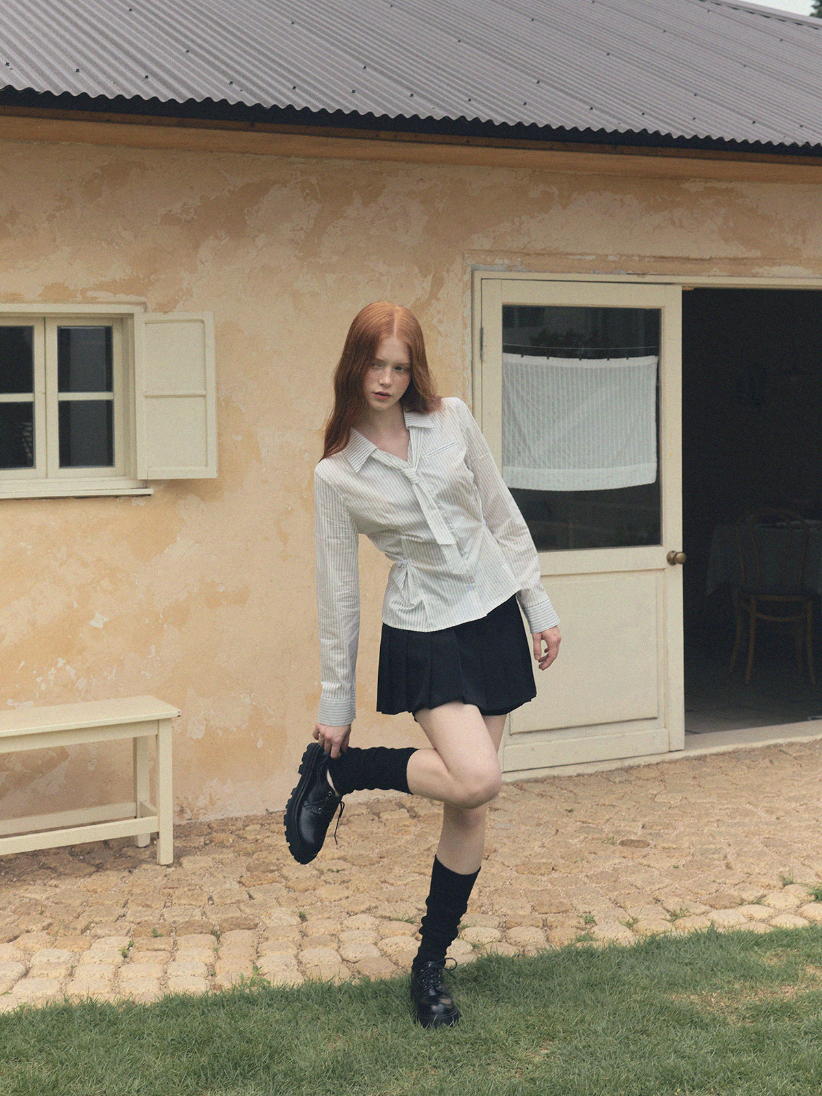 Varnish Tie Stripe Shirt