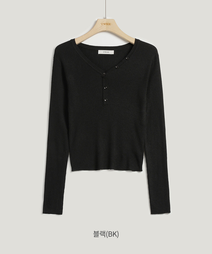 Gomez Button Knit