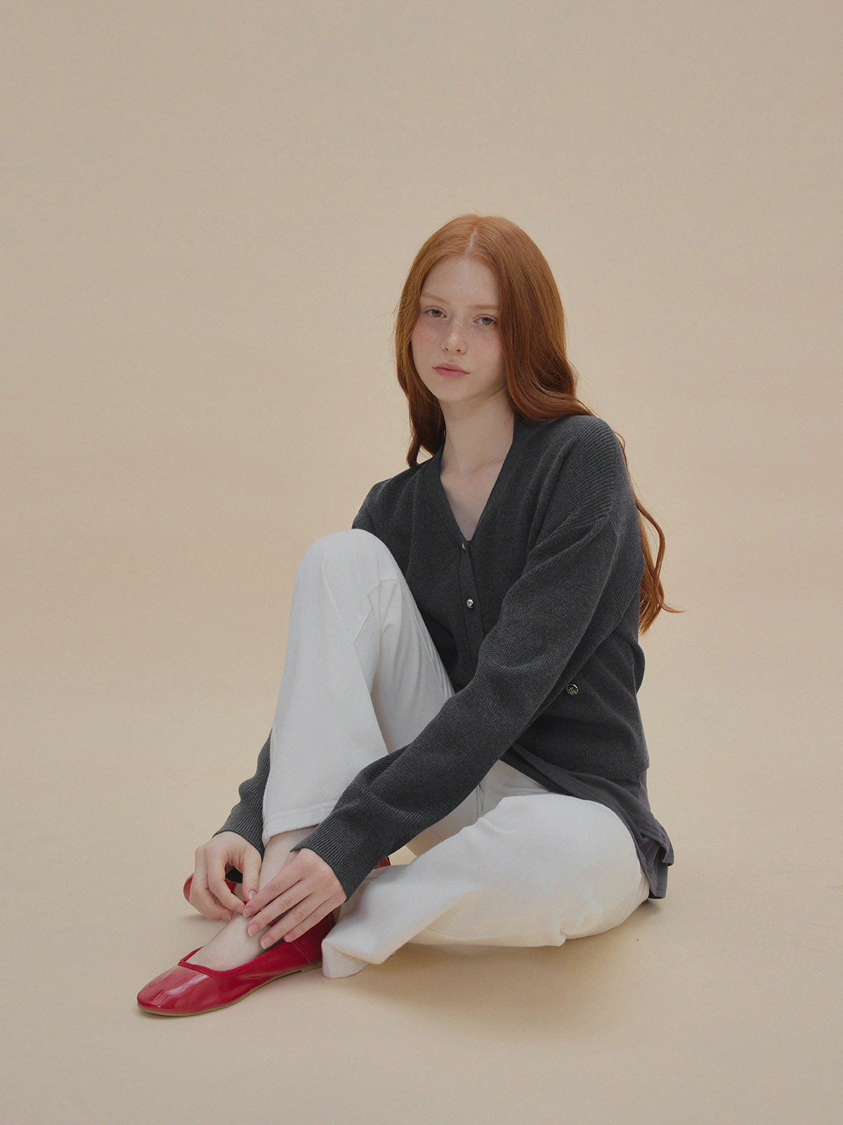 Pichu Puff V-Neck Cardigan