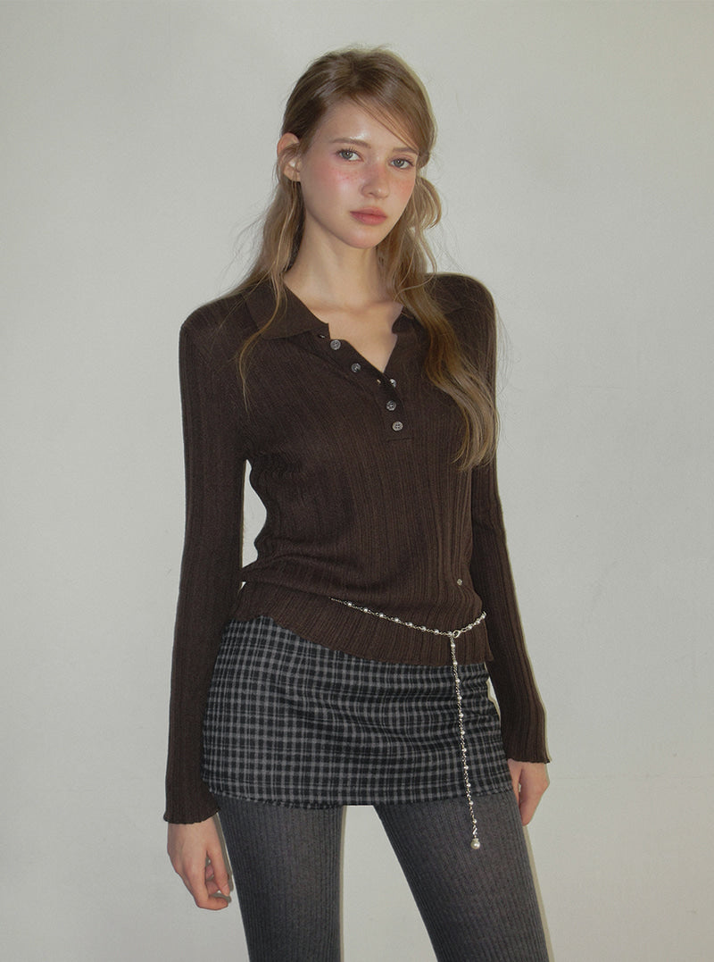 TWEE Rose pearl ring chain belt | Product styling view 5