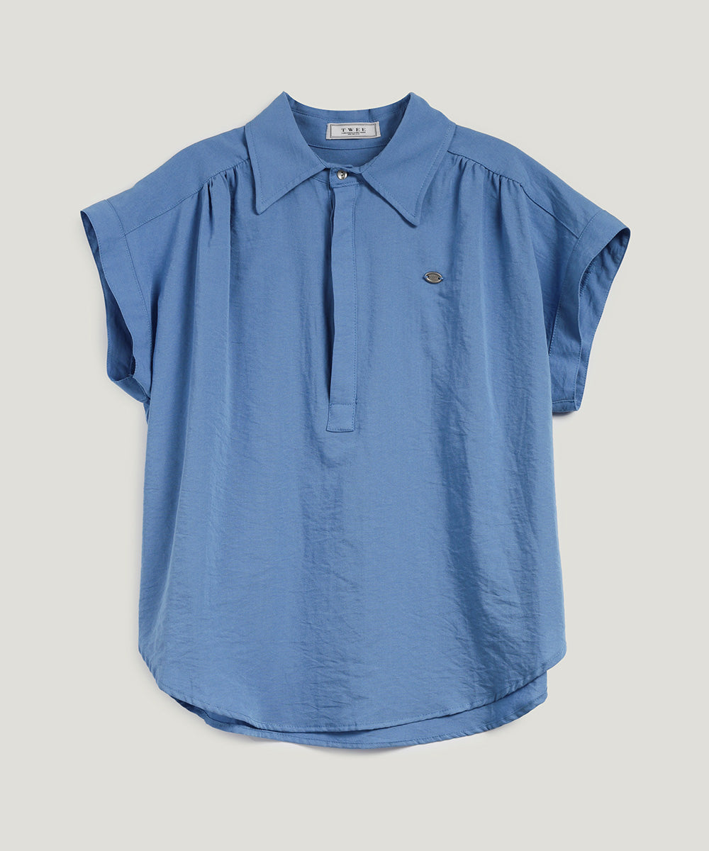 Unt 褶裥领廓形衬衫