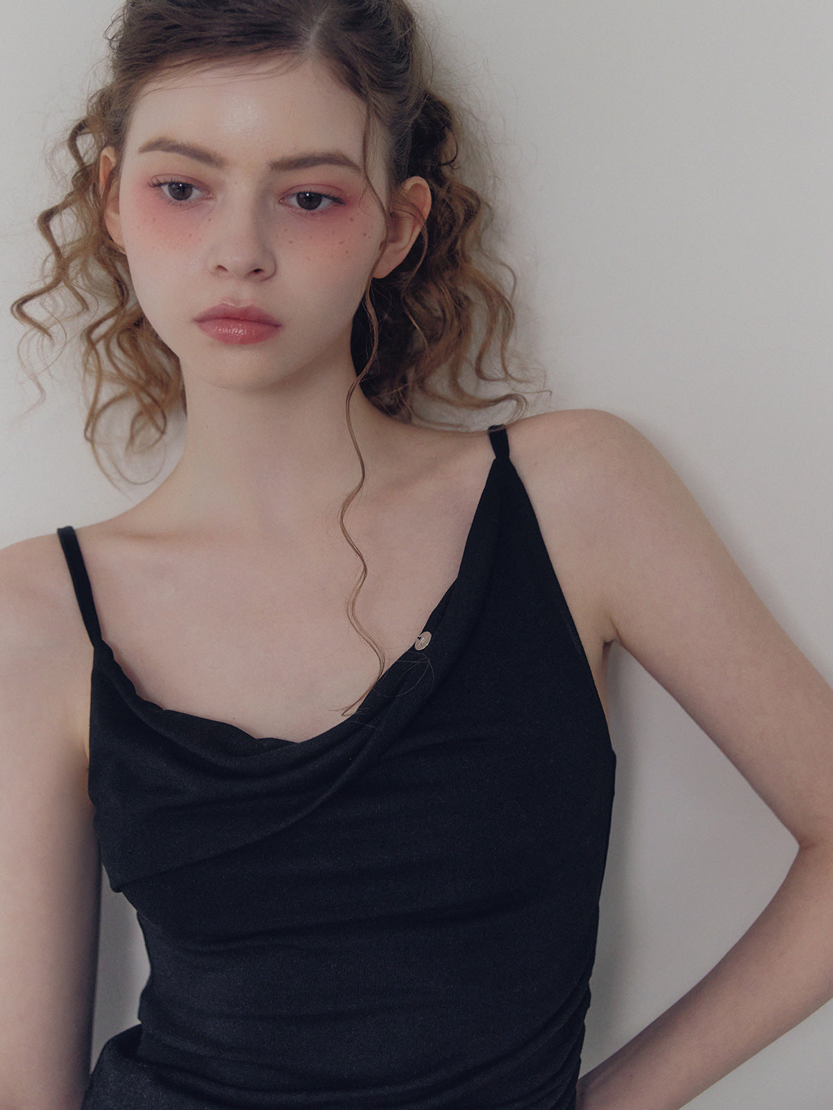 Dein shirring drape sleeveless