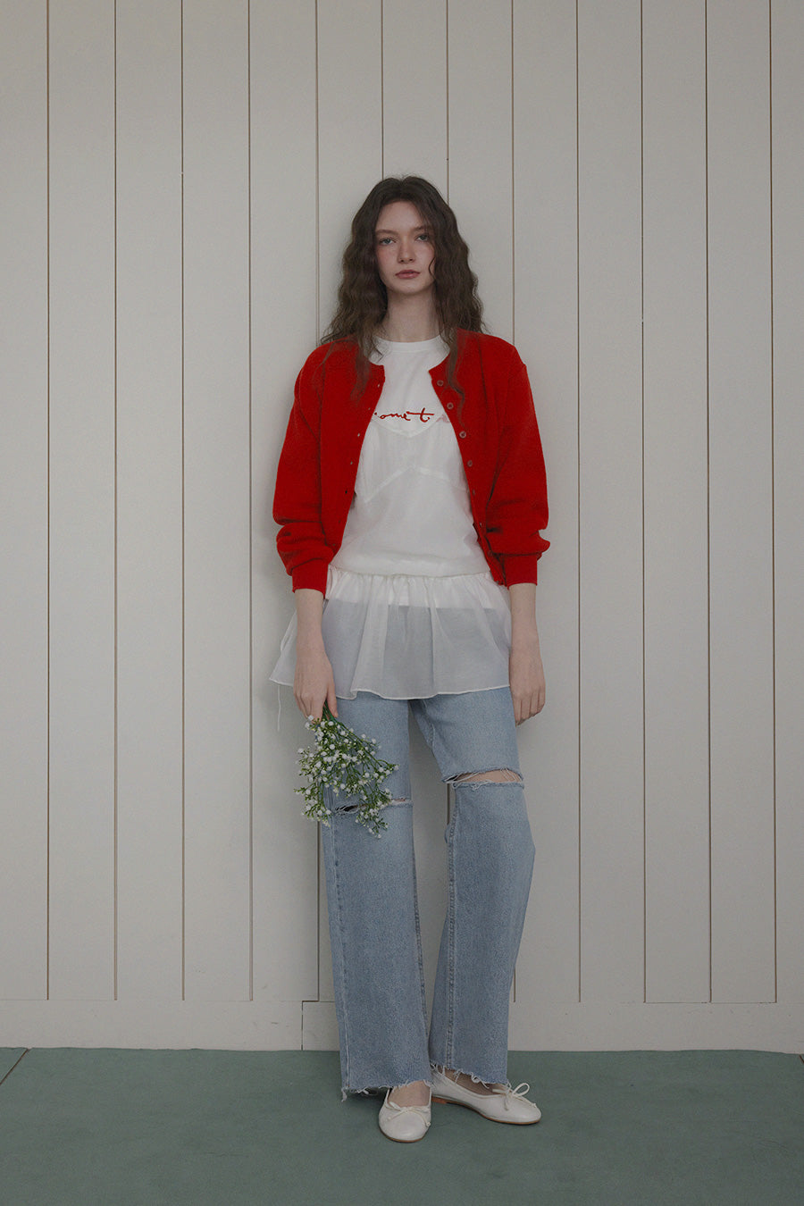 Rozia Round Button Cardigan