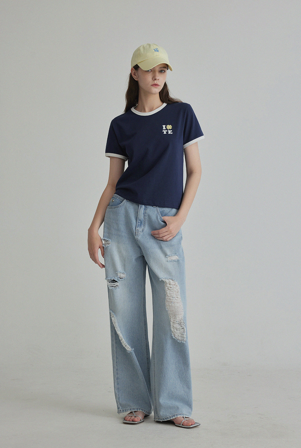 Clover Contrast Ringer T-Shirt
