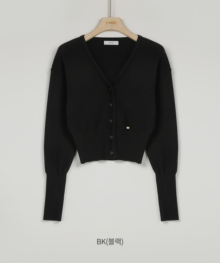 【TWEE】Anu Lovely Cardigan Basique à Col V