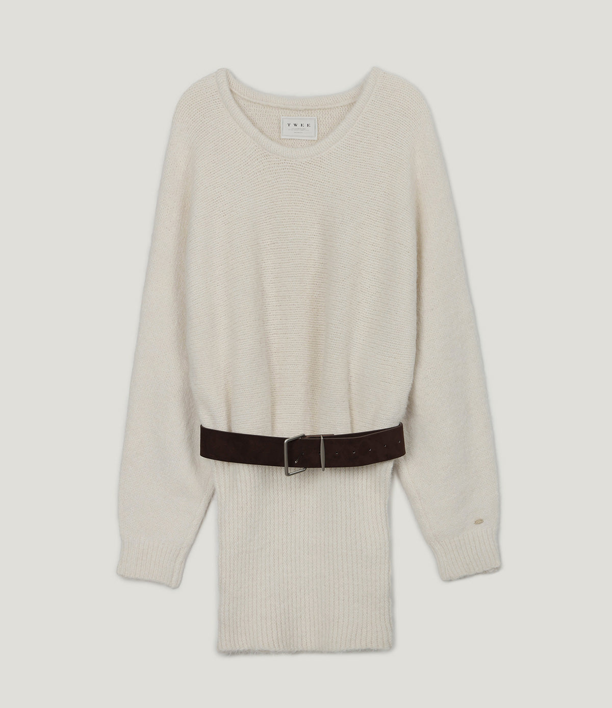 Rein Loose-Fit Knit Dress (Belt Set)