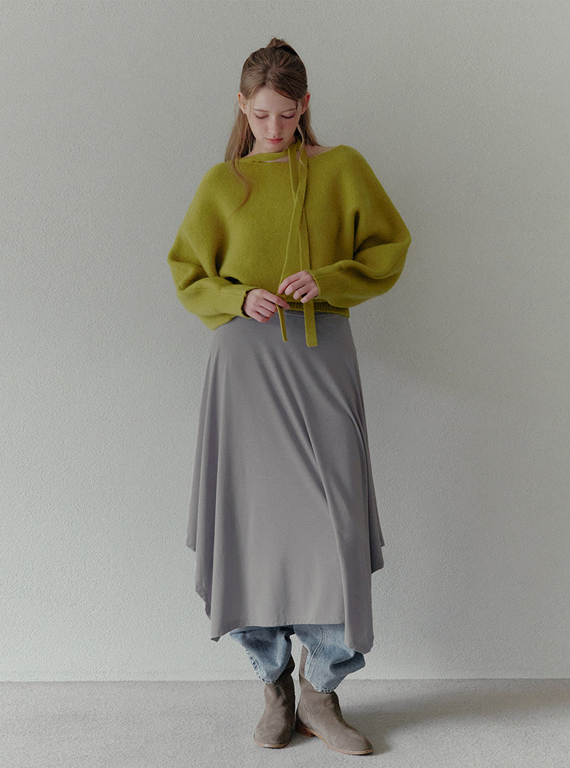 Hin one-off strap heavyweight long sleeve knit | View 4