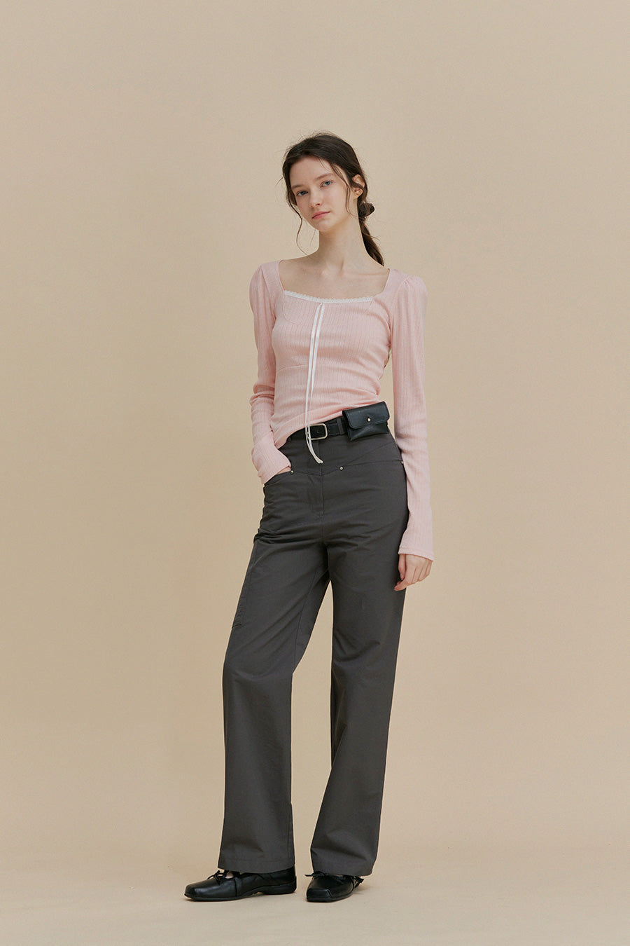 Leche Tie Lace T-Shirt