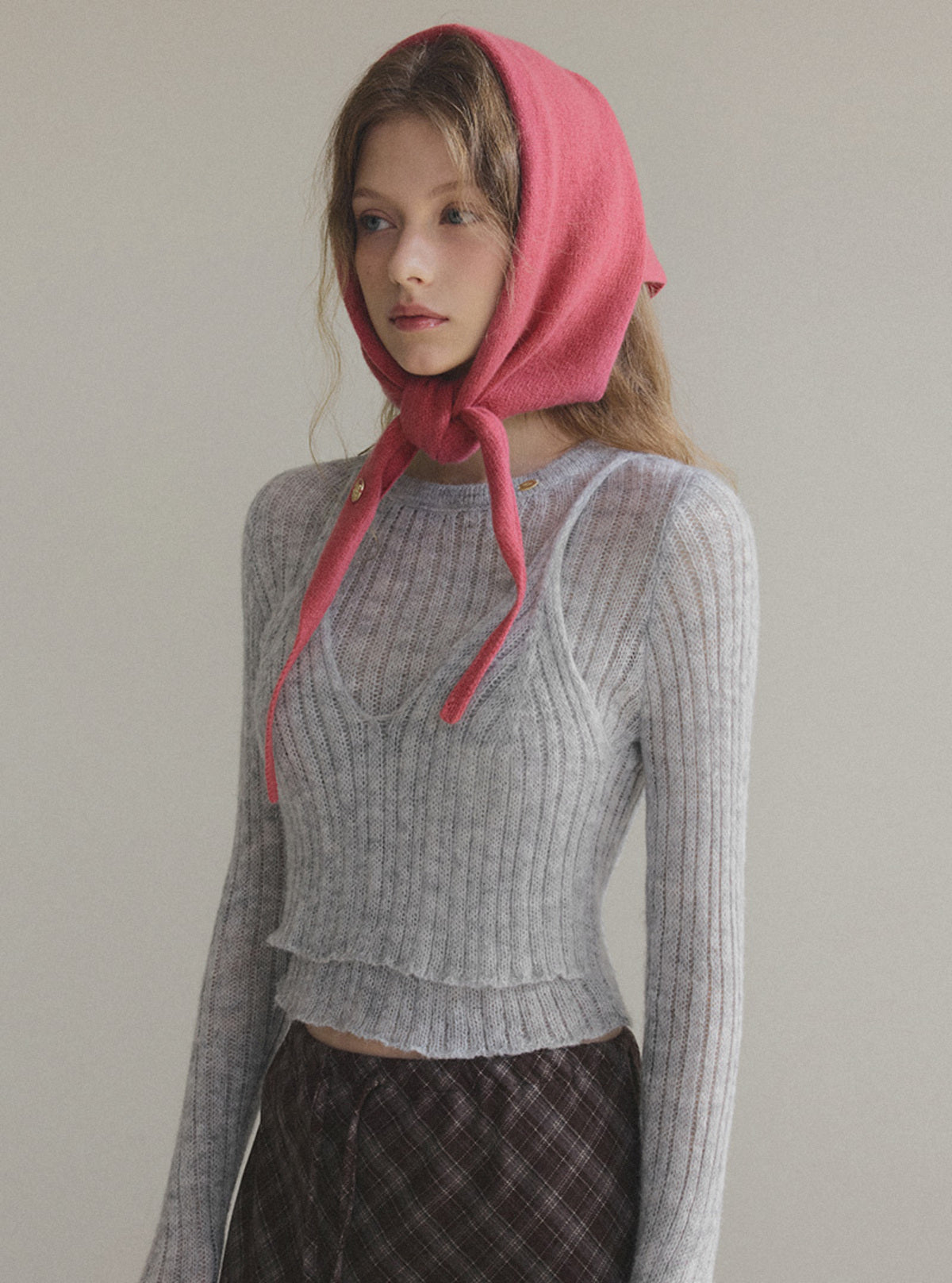 Kinel Two-Way Knit Scarf