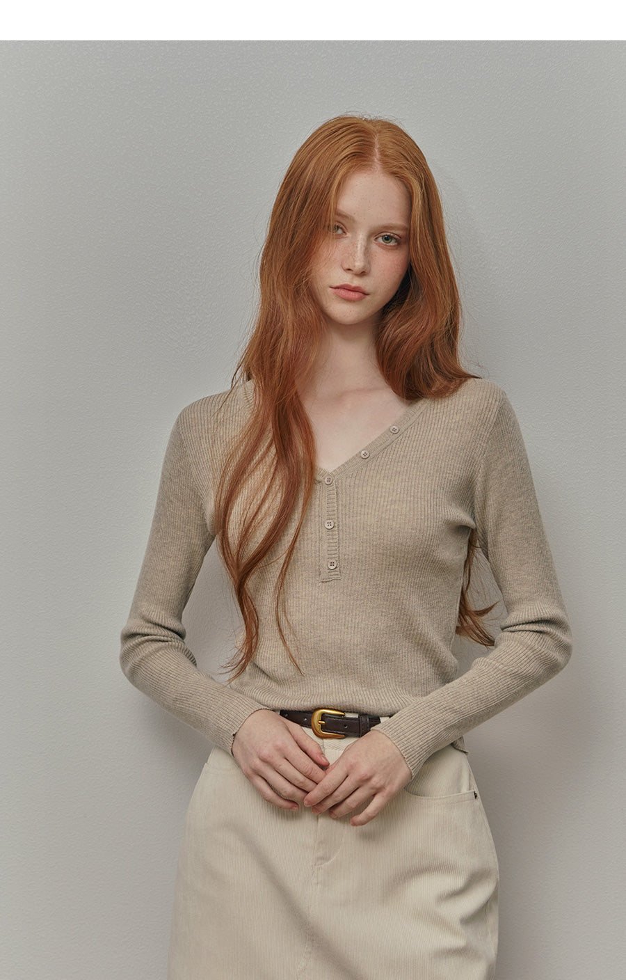 Gomez Button Knit