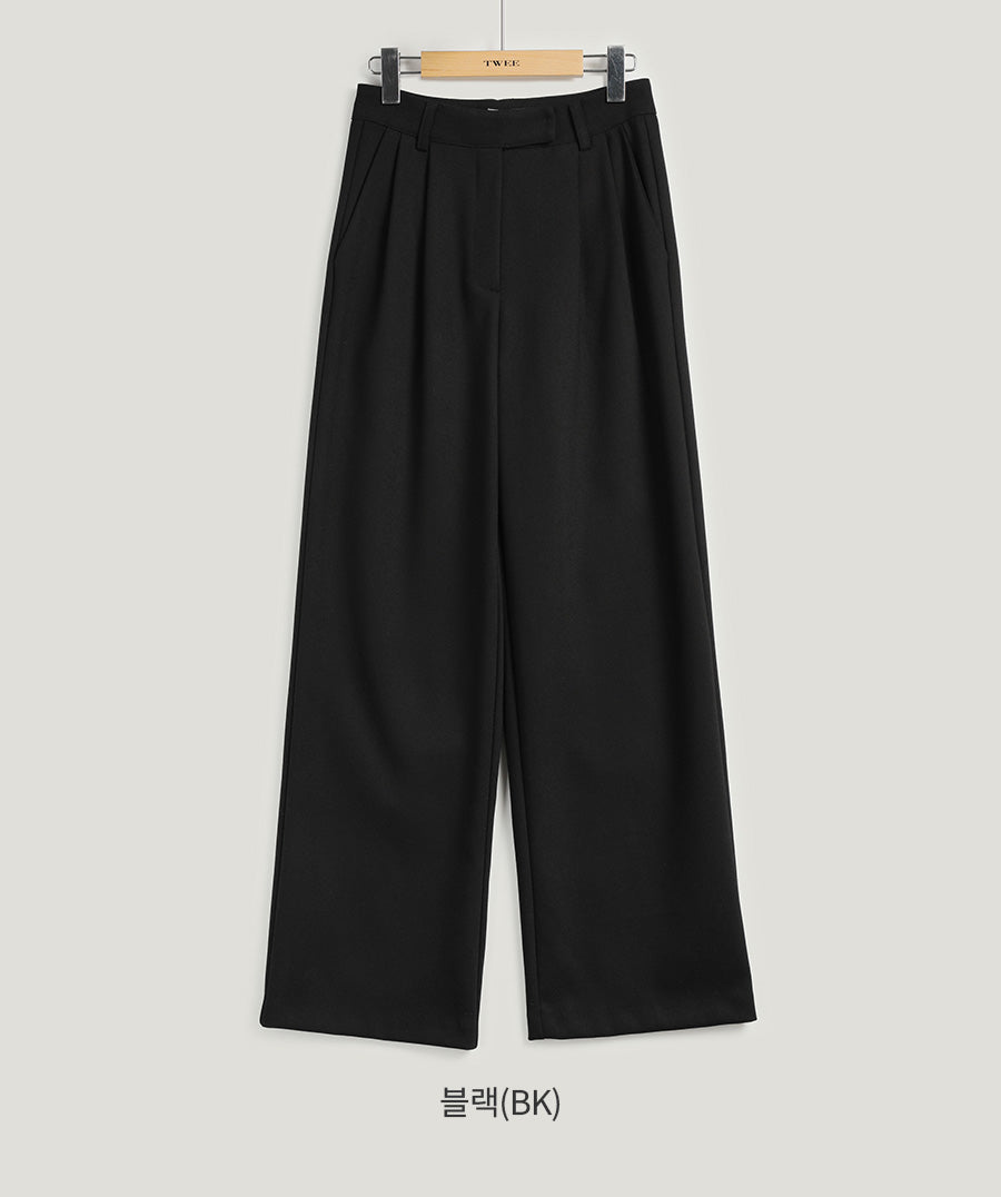 Ruch Two-Tuck Straight Slacks