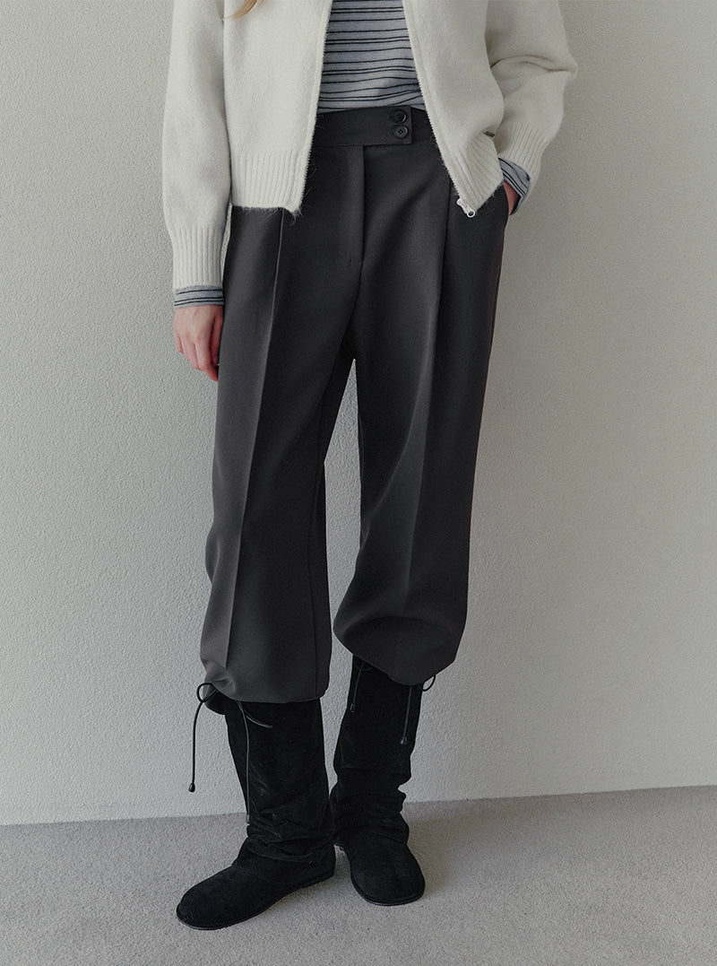 Biel two-button wide slacks | View 6