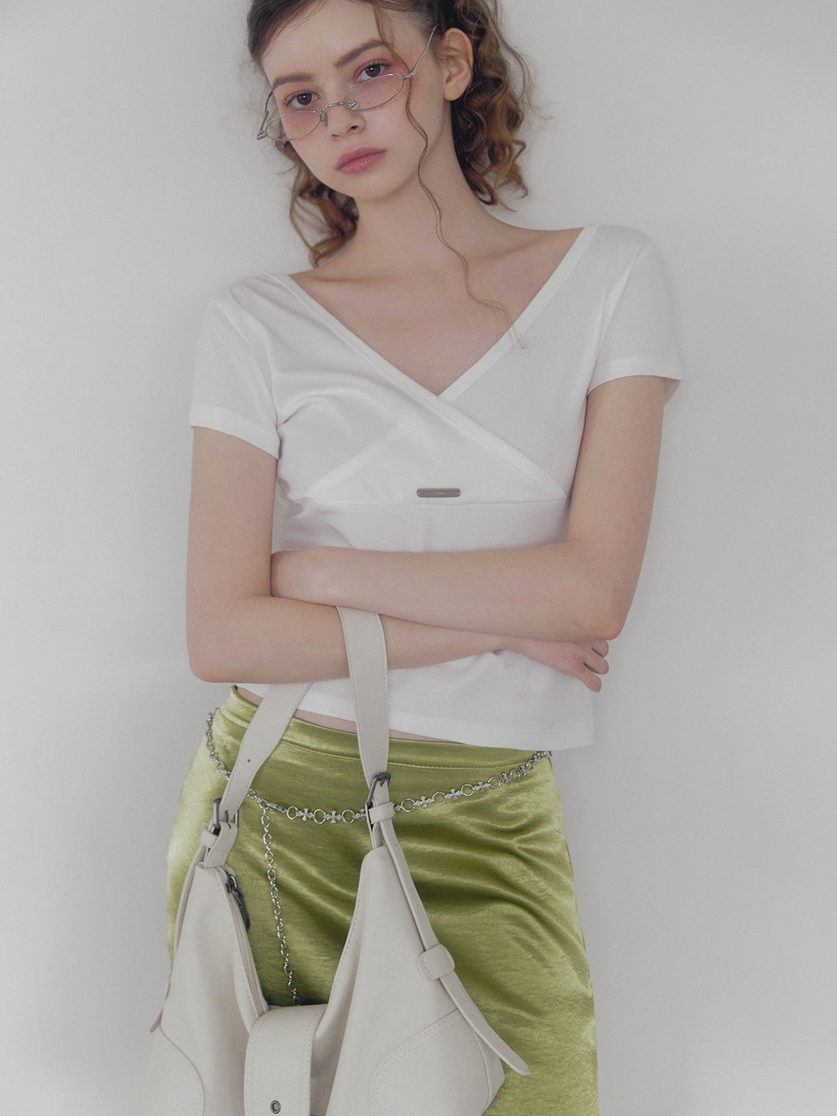 Palet v wrap short sleeve t-shirt