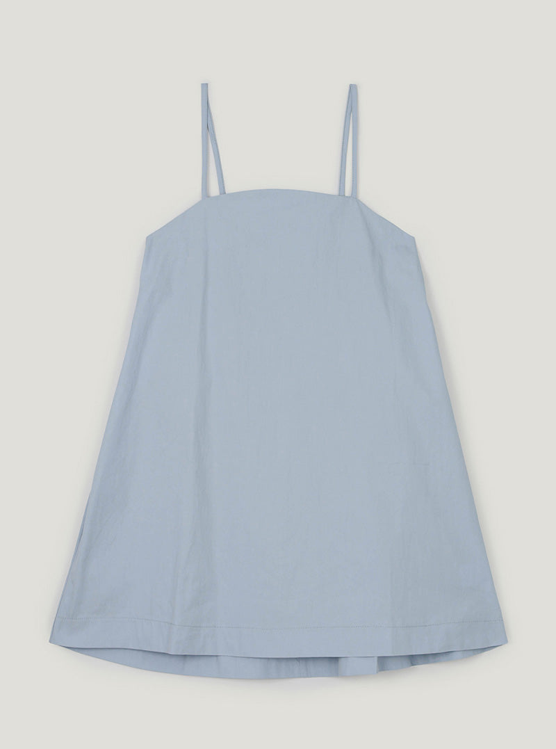Lyn strap mini dress | Sky blue cutout