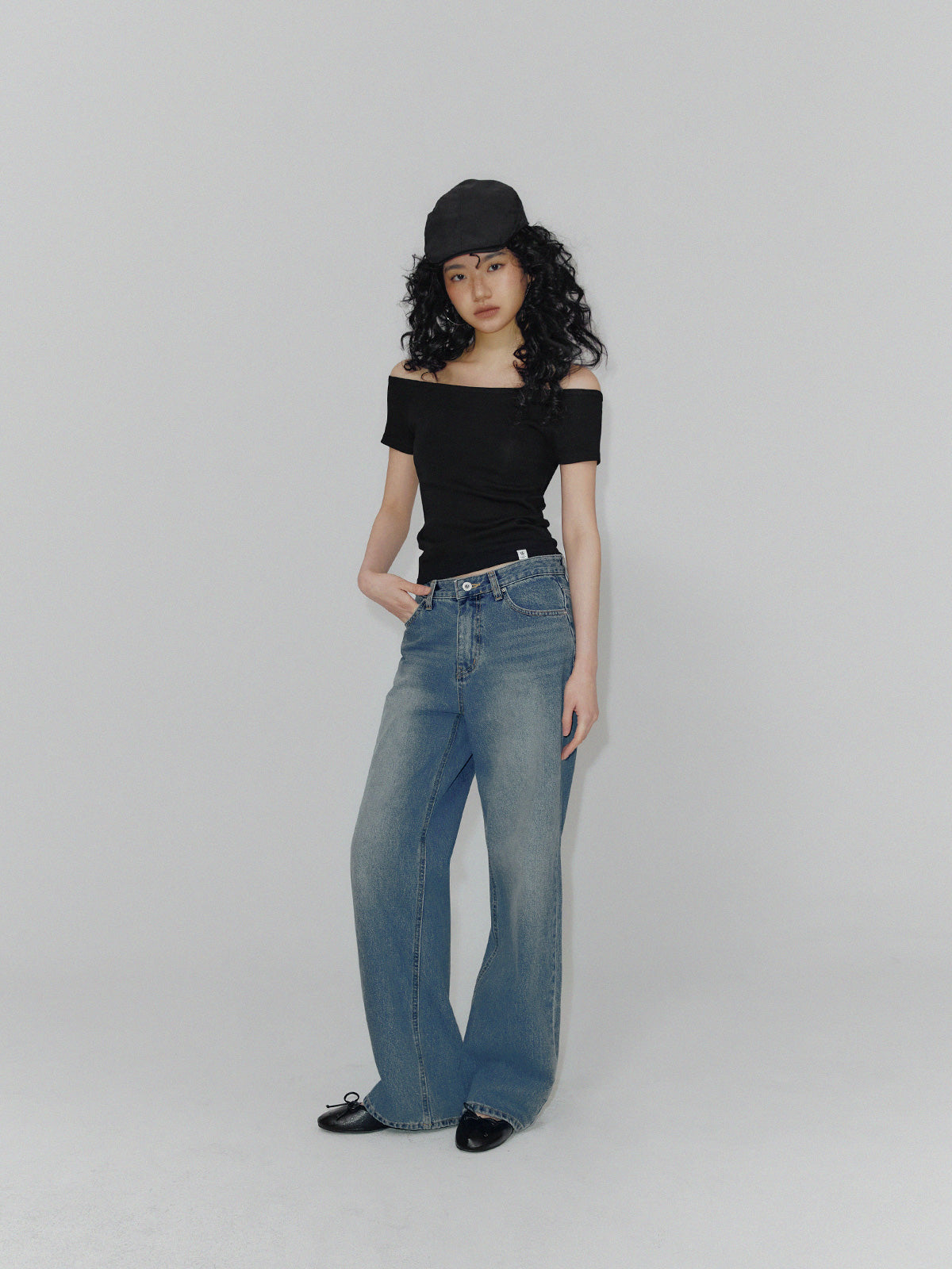 Indie Straight Long Denim Pants