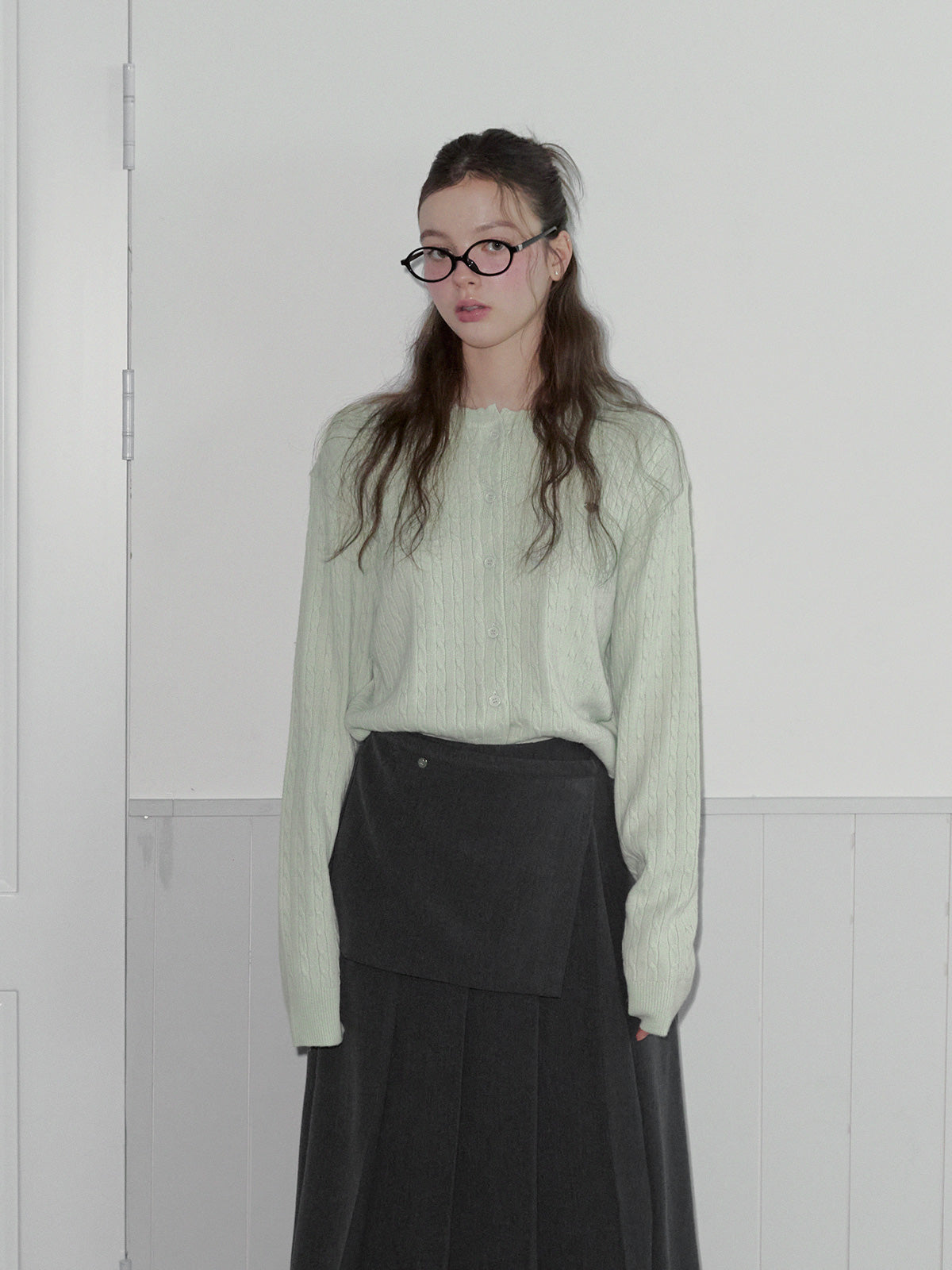 Oar Cable Knit Cardigan