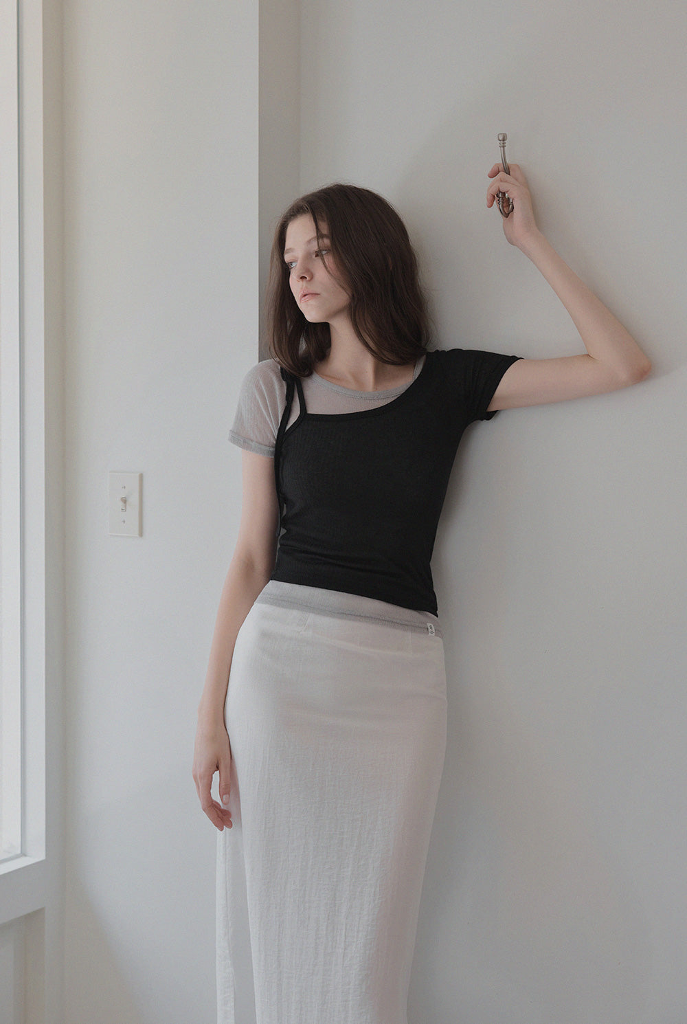 Winb Colorblock Layered Short Sleeve T-Shirt