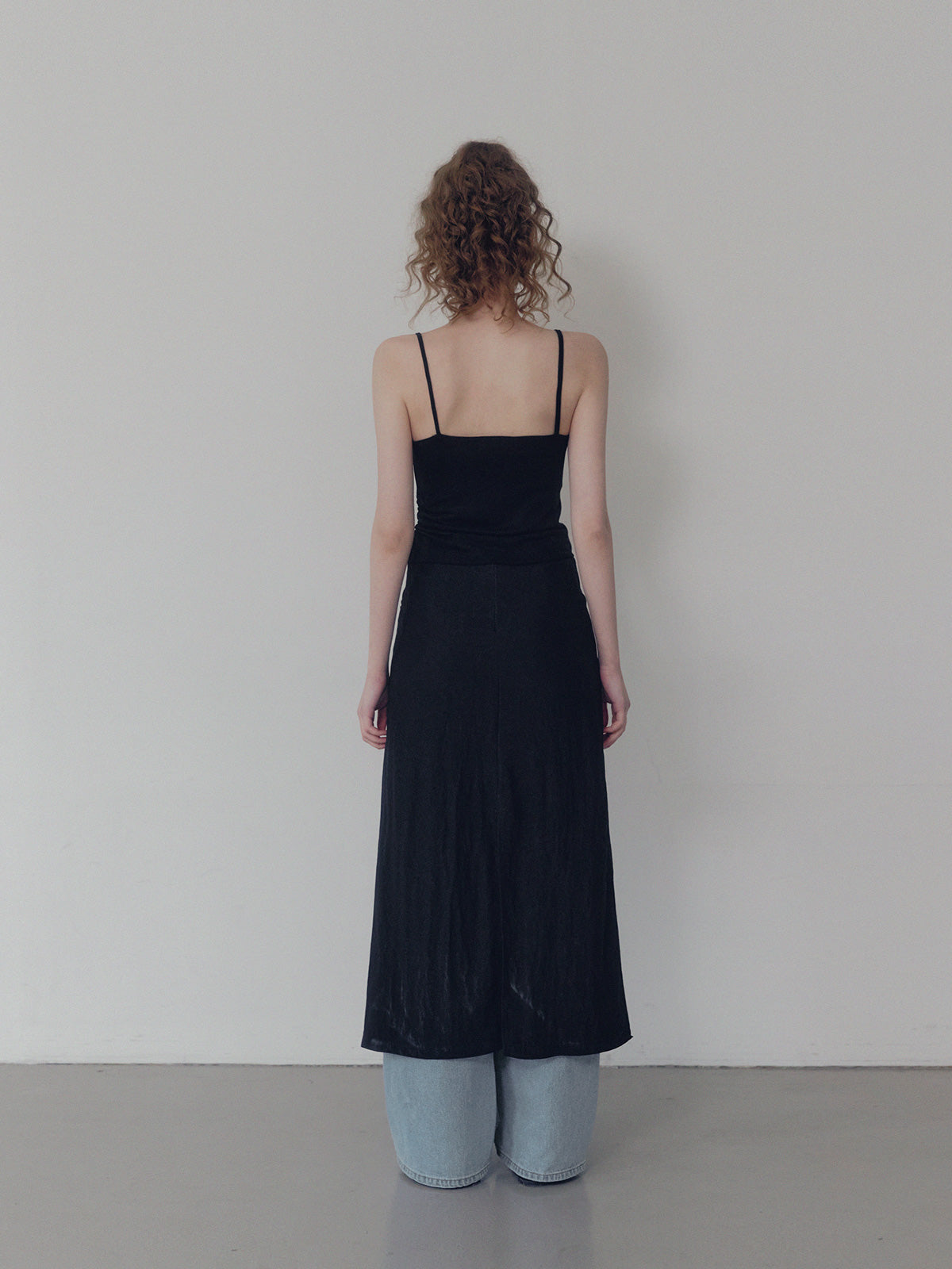Dein shirring drape sleeveless