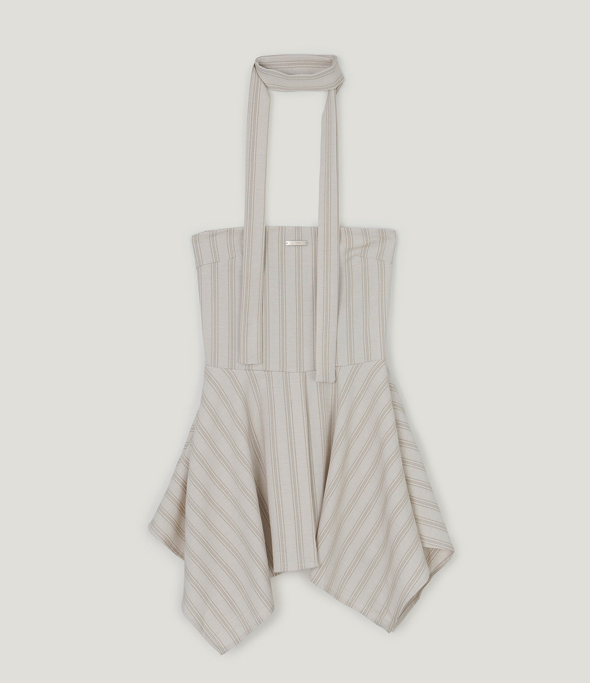 Heichi Stripe Asymmetric Tube Top(Strap Set)
