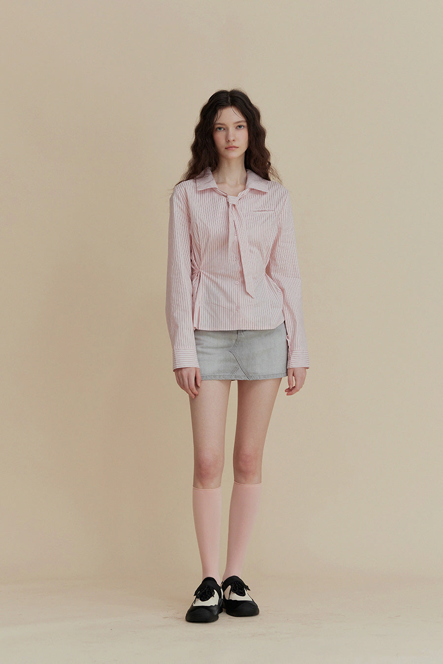 Varnish Tie Stripe Shirt