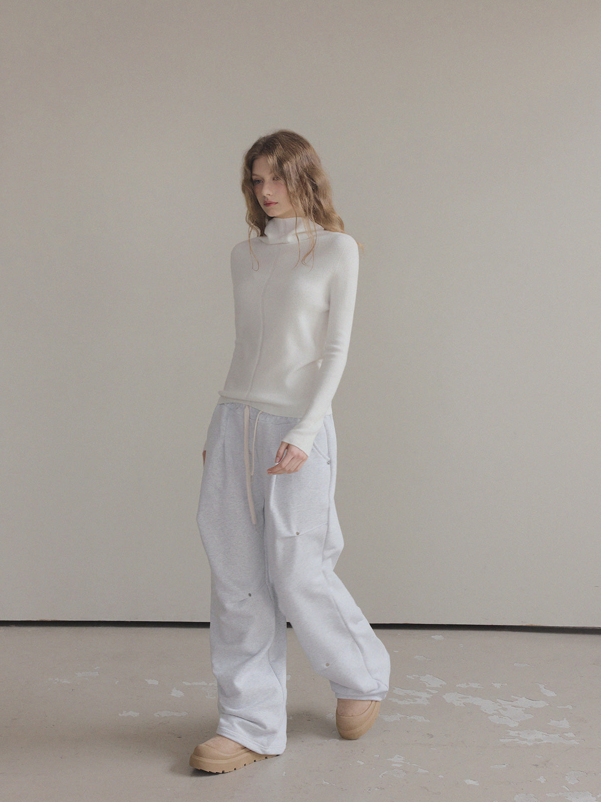 Sames Wholegarment Turtleneck Long Sleeve Knit